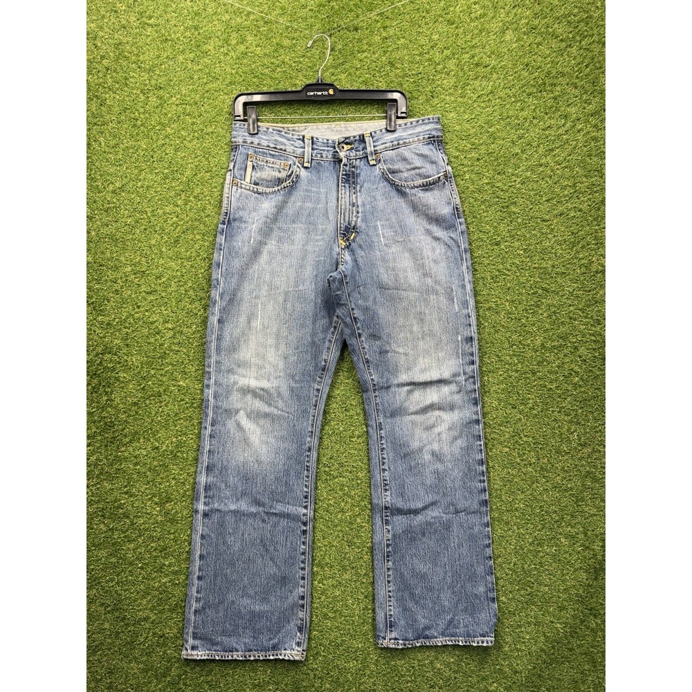 Vintage X2 Jeans Mens 32x32 Blue M42 Classic Regular Rise Bootcut Denim Casual